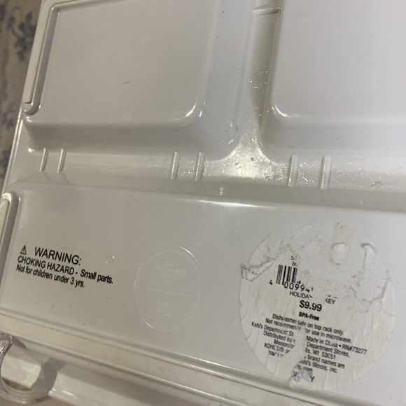 Disney Holiday Mickey & Minnie 3 Section Melamine Tray - Picture 4 of 4